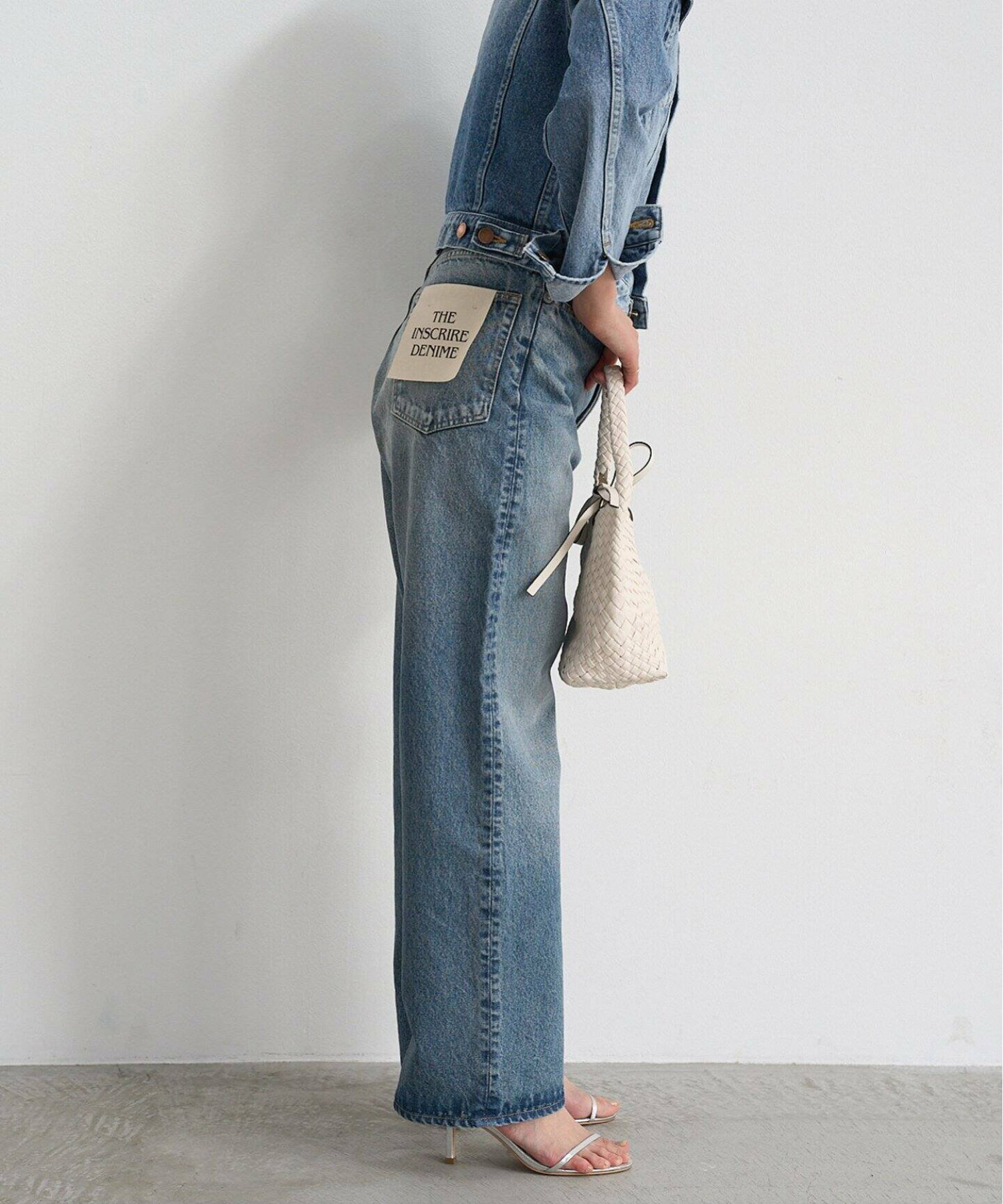 【INSCRIRE/アンスクリア】Denim Baggy Pants デニムパンツ